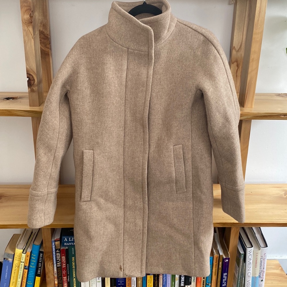 J. Crew Stadium-cloth cocoon coat